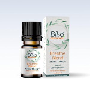 Bibo Breathe Blend Aroma Therapy Nasal Decongestant Premium Essential Oils 5ml Dropper