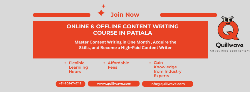 Offline/Online Content Writing Course in Patiala